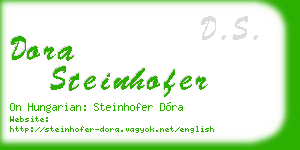 dora steinhofer business card